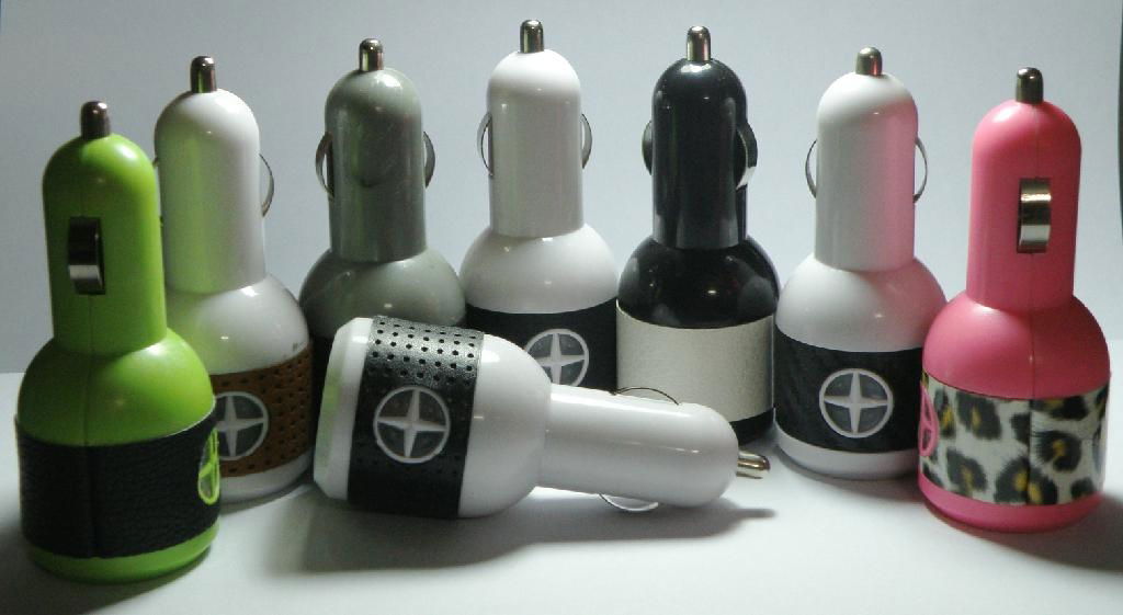 2013 mini car charger for IPOD&Ipone&PDA&mobile phone  ZM005 2