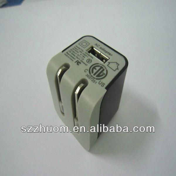 2013 5v 1.8a usb travel charger power adapter ZM-611 2