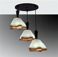 Pendant lamp&funnel-shape glass pendant