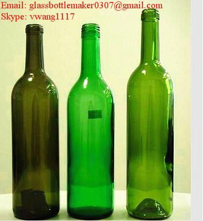 glass beer bottle green color  5