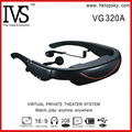 72inch virtual screen video glasses with av in, 4G memory 1