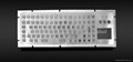 R   ed Metal keyboard with touchpad