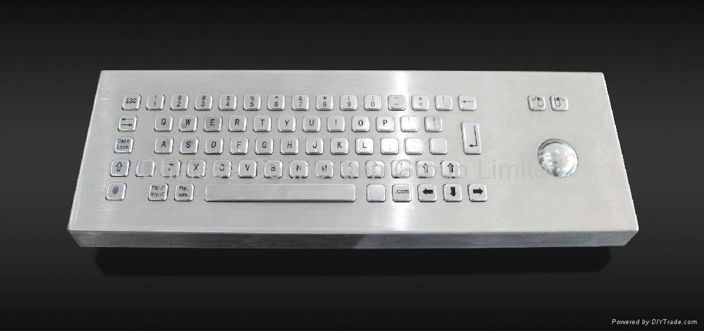 Desktop Metal keyboard with Trackball