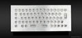 Humanized Metal Keyboard with “U“ Shape