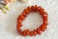 beeswax amber bracelet and red coral bracelet 2