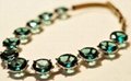 jewelry green precious stone necklace