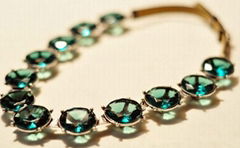 jewelry green precious stone necklace