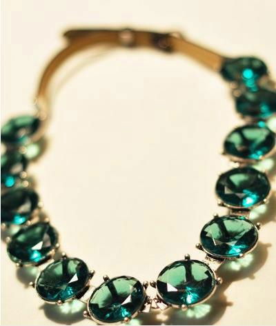 jewelry green precious stone necklace 2