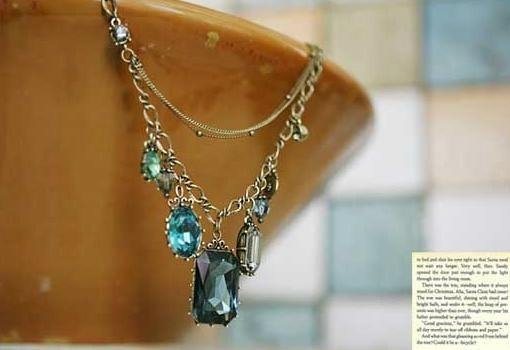 jewelry green precious stone necklace 5