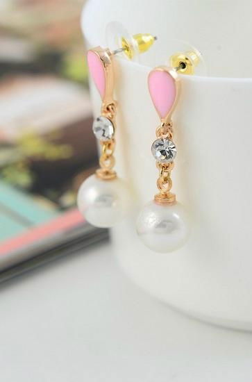 fashion design jewelry pearl pendant earring
