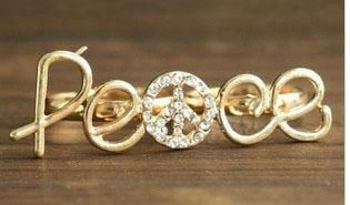fashion jewelry gold plad ring