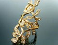 fashion jewelry gold plad ring 5