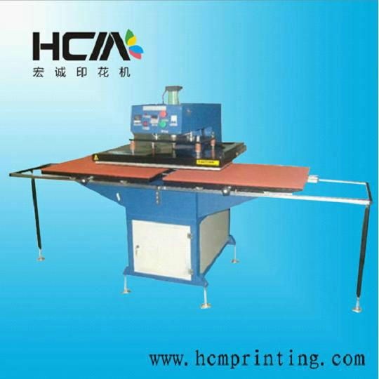 Hydraumatic type double locations heat press machine