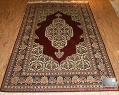 4x6ft hand knotted carpet silk 