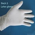 Disposable latex  gloves for medical use 
