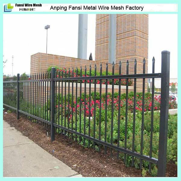 Galvanized tubular steel fence in store 2