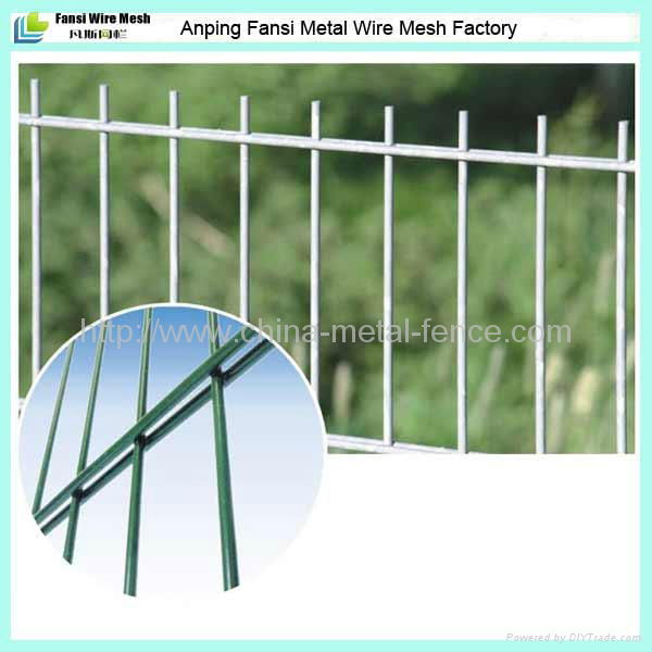 Security double wire fence panel