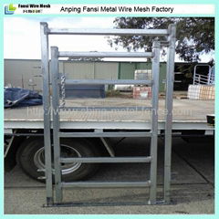 Galvanized 6 bar cattle panel gate yard