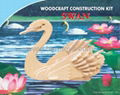 3D puzzle wooden papercard toys educational toys dinosaur submarine swan 5