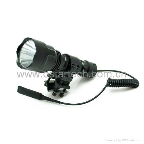 Red/Green Hunting Torch rechargeable and waterproof light 2