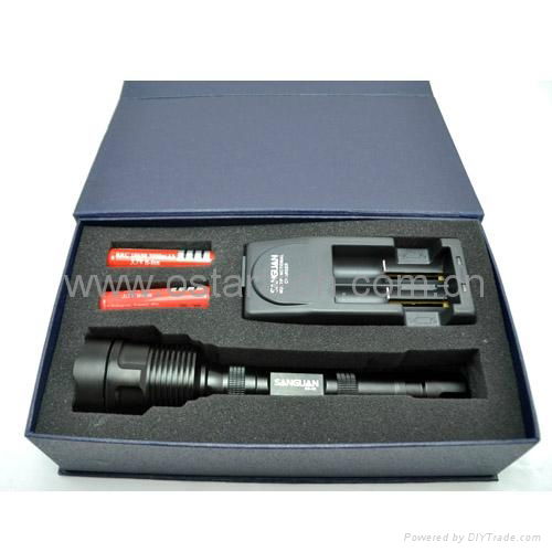 3000lumens High Power LED Flashlight 5