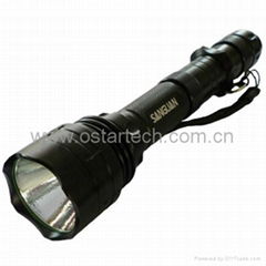 Tactical LED rechargeable Flashlight with Cree xml t6 led