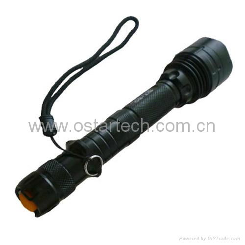 Tactical LED rechargeable Flashlight with Cree xml t6 led 3