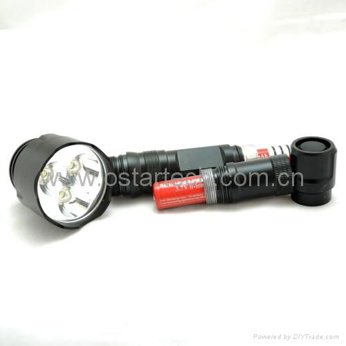 super power 500lumens hunting torch cree led lights 4