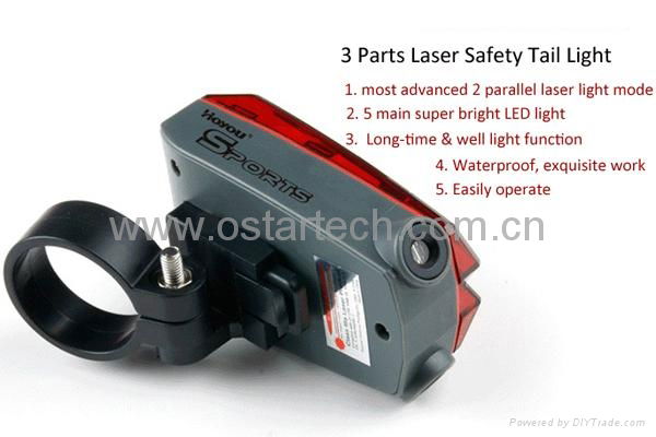 red laser tail light led for bicycles  5