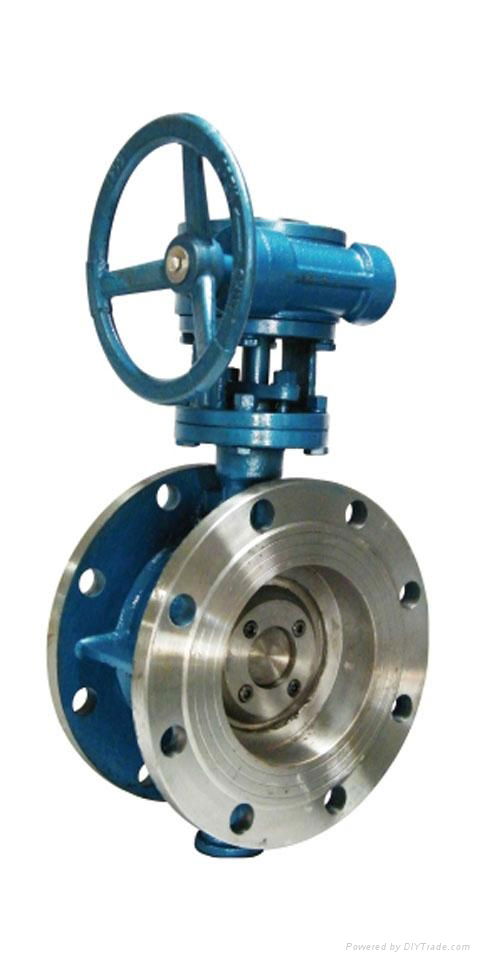 Cast steel butterfly valve