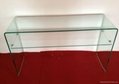 Tempered bending glass coffee table 2