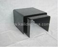 Tempered bent glass coffee table, glass furniture 2