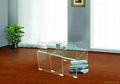 Bent Glass coffee Table for Glass