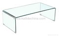 Bent Glass coffee Table for Glass