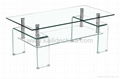 Bent Glass coffee Table for Glass