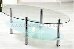 Bent Glass coffee Table for Glass Furniture