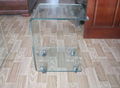 Bent Glass coffee Table, Glass coffee