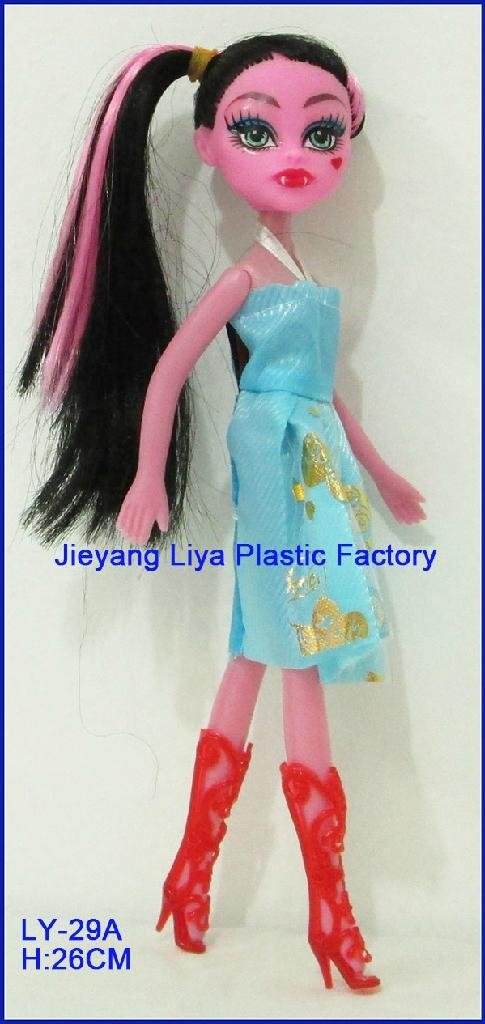 Plastic Fashion Monster High Doll For Girls 4