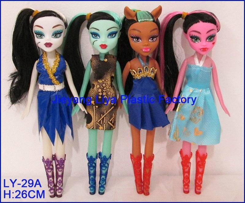 Plastic Fashion Monster High Doll For Baby 4
