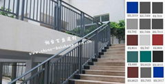 Galvanized steel pipe stair