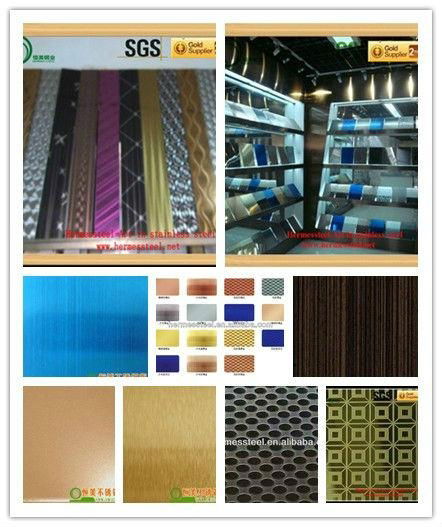 latest cheap pvd coated color stainless steel sheet