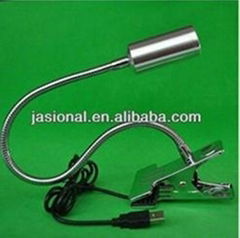 Hot 3W Clip-On Gooseneck Flexible LED USB Reading Light