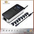multi-functional 90W Automatic 7colors Adapter power supply with LCD and USB 5V  2