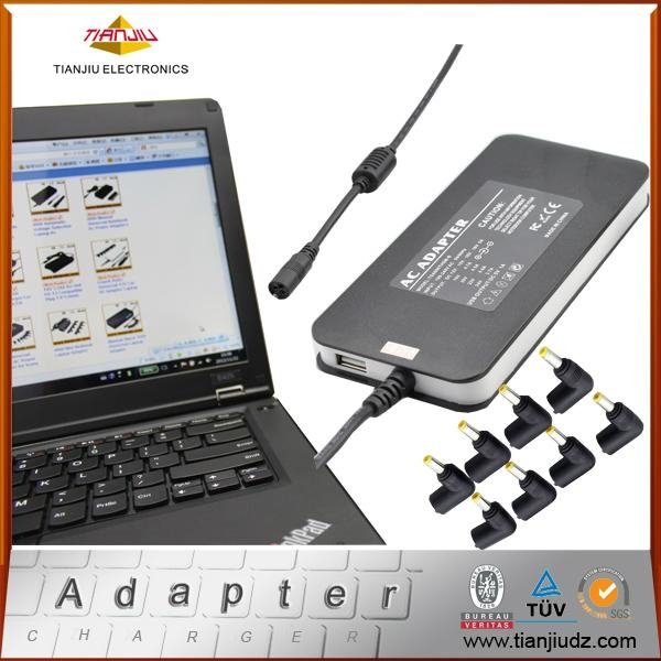 Auto tips Super slim Universal notebook adapter for Home with USB port. USB5V1A 