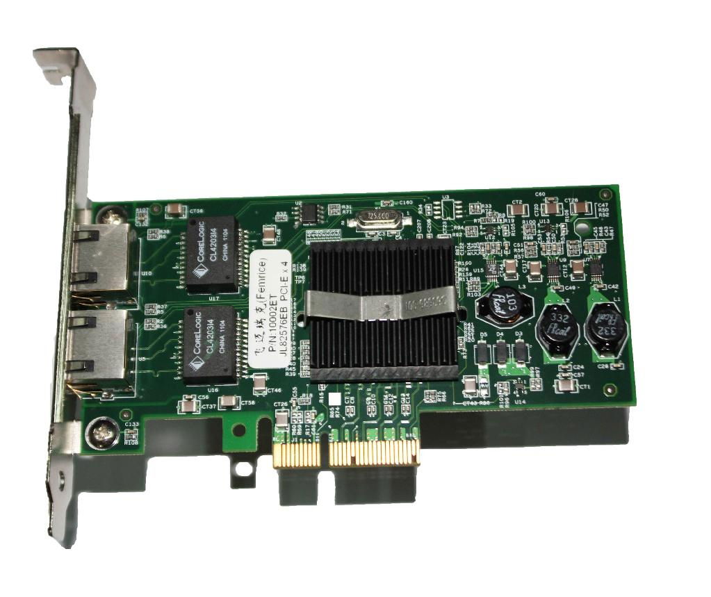 10  100  1000Mibt Copper NIC Card  Rj45 1G Network Card Dual Copper Ethernet
