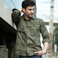 2013 Leisure Cotton Fashion Man Shirt with plaid pattern