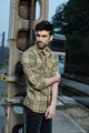 2013 Leisure Cotton Fashion Man Shirt with plaid pattern 3