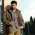 New arrival Winter mens cotton coat with zipper design 1