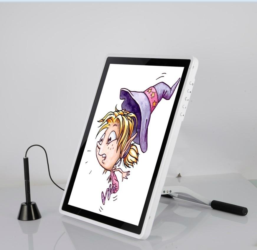 white 15'' LED interactive pen display tablet monitor