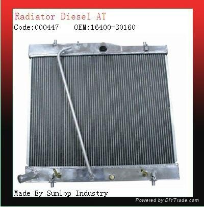 toyota parts #000447 toyota hiace radiator diesel automatically radiator for hia